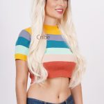 Ash Off White Color Long Hair Fancy Hair Wig